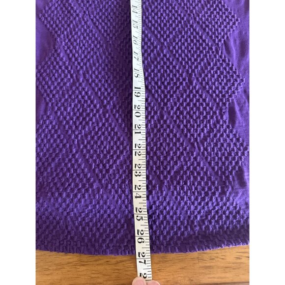 Coldwater Creek Womens XL Sleeveless Tank Tops Lime Green & Purple Textured - Picture 6 of 7